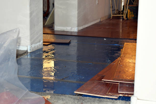 Professional Burst Pipe Cleanup technician working in Azusa, CA
